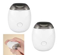 2pieces Electric Nail Clipper | Portable USB Charging Electric Nail Clipper with 3 Speeds for Safe & Gentle Nails Care | Auto Fingernail Cutter and Polishing Trimmer for Senior Adults