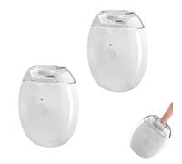 2pieces Electric Nail Clipper | Universal Automatic Fingernail Grinder | Rechargeable Electric Nail Clipper with LED Light & 3 Speeds for Safe & Gentle Nails Care |Manicure Tool for,Adults,Senior