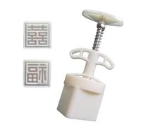 2Pieces Elegant Moon Cakes Molds Set Treat Stamp for Autumn Festival Delights Safe Materials High Temperatures Resistant