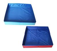 2pieces Foldable Pet Swimming Pool - 50x50x10 CM | PVC Dog Wading Pool, Square-Shaped Paddling Pools For Dogs, Cats, Portable Puppy Bath Tub Cat Shower, For Home Yard Garden Outdoor