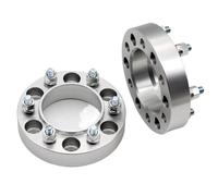 2Pieces For Universal Car M12XP1.25 30/35/40mm PCD 6x139.7 CB 110mm Forge Aluminum Wheel Spacer Adapter 6 Lug Suit Hubcentric Wheels Spacer(2x 40mm Silver)