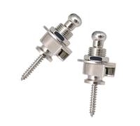 2Pieces Guitar Strap Locks Easy To Use Guitar Strap Buttons Metal Texture Bass Strap Locks Metal Guitar Pins For Guitar