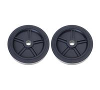 2Pieces Industrial Compressor Casters Wheel Quiet NonOil Replacement Wheel For Smooth Equipment Movement Quiet Mobility Air Compressor Accessories