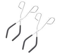 2Pieces Laboratory Metal Beaker Clip Pliers Laboratory Cup Clamps Pliers for Labs Experiment and Teaching Demonstration Science Lab Supplies
