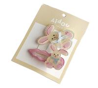 2Pieces Lovely Cartoon Dog/Rabbits Hair Clip Set For Children School Kits Add Sweetness For Various Hairstyles
