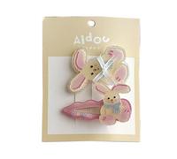 2Pieces Lovely Cartoon Dog/Rabbits Hair Clip Set For Children School Kits Add Sweetness For Various Hairstyles