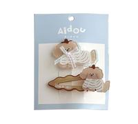 2Pieces Lovely Cartoon Dog/Rabbits Hair Clip Set For Children School Kits Add Sweetness For Various Hairstyles