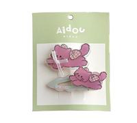2Pieces Lovely Cartoon Dog/Rabbits Hair Clip Set For Children School Kits Add Sweetness For Various Hairstyles