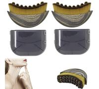 2pieces Lymphatic Contour Face Brush, Soft Lymphatic-Drainage Face Brush, Lymphatics Drainage Massager for Faces, Chin & Jawline Sculpting, Dry Brushing Skin Care Tool, for Spa Shower Bathing