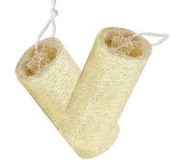 2Pieces Organic Luffa Sponges Body Scrubbers for Gentle Exfoliation and Skin Revitalization for Men and Women