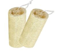 2Pieces Organic Luffa Sponges Body Scrubbers for Gentle Exfoliation and Skin Revitalization for Men and Women Natural Loofah Sponges