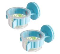 2Pieces Parrot Water Bowl Bird Cage Water Bowls Sturdy Water Bowls Budgies Food Container For Indoor Or Outdoor Use