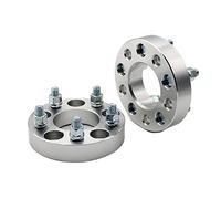 2Pieces PCD 5x139.7 CB 108mm Wheel Adapters Flange Spacers Suit Compatible For Suzuki Jimny Vitara 25/30/35/40/50/60mm M12XP1.25(2PCS 30mm Silver)
