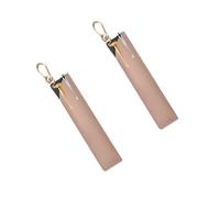 2Pieces Portable PU Leather Pencil Storage Bag with Carabiner Hook Multipurpose Pen Pouches for School Offices Travel Transportable Pen Bag