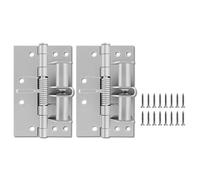 2Pieces Portable Spring Hinges for Indoor Door with Automatic Closing and 90 Degree Stop Easy Installion Deisigns Automatic Door Closing Hinges