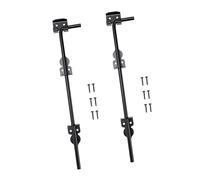 2Pieces Practical 12Inch Square Drop Rod Cane Bolts for Double Door Security and Windproof in Outdoor Area Daily Use Door Cane Bolts