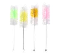 2pieces Practical Baby Nipple Milk Bottle Degree Nylon Cleaner Nipple Brush Washing Brush for Cups Bottle Brush