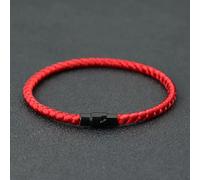 2Pieces Red Rope Bracelet Men Women Handmade Magnetic Buckle 4mm Keel Thread Bracelet Couple Leisure Jewelry