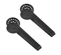 2Pieces Rusts Resistant Teas Bag Squeezer Clip Steel Teabag Strainer Tongs Gripper Tool for Home and Office Use Premium Teabag Squeezer Strainers