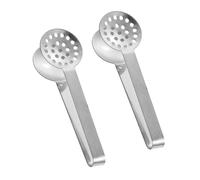 2Pieces Rusts Resistant Teas Bag Squeezer Clip Steel Teabag Strainer Tongs Gripper Tool for Home and Use Premium Teabag Squeezer Strainers
