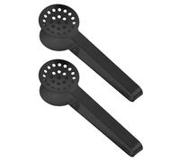 2Pieces Rusts Resistant Teas Bag Squeezer Clip Steel Teabag Strainer Tongs Gripper Tool for Home and Office Use Steel Teas Bag Dispenser