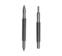 2Pieces / Set Hammerless Nail Set Hinge Pin Setter Metal Woodwork Spring Double Head Setter 1/16-3/32 1/8 Hand Tool