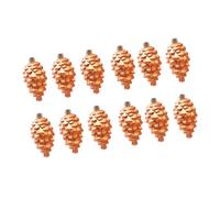 2Pieces Shimmering Pinecone Holiday Decorations Not Traditional Design Christmas Hanging Ornaments Holiday Decoration Set