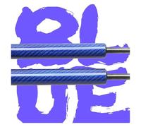2Pieces Shock Assist For Mitsubishi For Triton For LC/MV 2023-present Rear Tailgate Slow Down Gas Struts Damper Car Boot Tailgate Struts(BLUE CARBON FIBER)