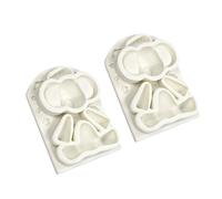 2Pieces Silicone Baking Molds Animal Shape Fondant Molds Chocolate Silicone Texture Dessert for Baking Cake Decorating Tool