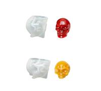 2Pieces Skull Alien Silicone Molds Set Crafting Tool for Resin Casting Craft Projects and Creative Art Jewelry Making Skull Alien Resin Mold