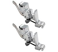 2Pieces, Snap On Shank Low Shank Adapter Presser Foot Holder, Bracket for Low Shank Sewing Machines, Universal Fit for Brother Singer Janome Toyota Kenmore