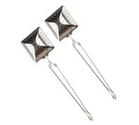2Pieces Square Head Teas Infuser 304 Nonrust Steel Strainer with Handle Fine Meshes Filter for Loose Leaves Teas Coffee Easy Cleaning Modern Handle Infuser
