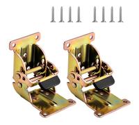 2Pieces Sturdy Iron Concealed Hinges Portable Accessory for Folding Tables and Cabinets Locking Designs Daily Use Cabinet Hinges