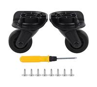 2Pieces Wheels Replacement Accessories for Suitcase Casters with Screws W142