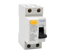 2Pin 40A Din Rails Earth Leakage Current Breaker Residual Current Circuits Breaker 30mA Residual Device Enduring Electromagnetic Circuit Switches