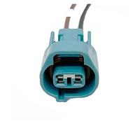 2Pin Automobile Front And Rear Fog Lamp Plug Wire Harness Female Electronic Connector Blue Compatible With 6189-0238(1 Pc with 15cm 18AWG)