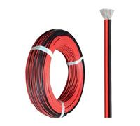 2Pin Silicone Cable 5m 10m 20m 50m Red Black Wire 20 22 24 26 AWG Super Soft Power For Motor Inverter(2Pin Silicone Cable; 10m; 22 AWG)