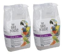 2PK 2KG Bird Grit With Ground Oyster Calcium &Mineral Aid Digestion Cage Litter