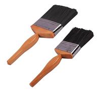 2pk 3” and 4” Paint Brushes - Ideal for DIY, Walls, Ceilings, Woodwork, Metal, Decorating, Wood Staining Paint Brush, Ideal for Cutting in and Painting Large Areas