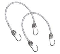 2pk 30" Bungee Rope with Stainless Steel Hooks Cords Shock Elastic Marine Boat