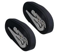 2pk 316 Stainless Steel Ratchet Strap Boat Trailer 6m 25mm Marine Rib Jetski