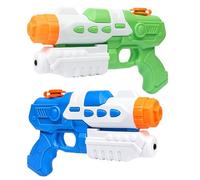 2pk Aqua Water Gun Toy 300ml - Pump Action, Powerful Long Distance Fire, Large Guns, Soaker Blaster, Summer, Pool, Beach and Garden Toy, Swimming, Water Fight, For Kids Aged 3-8