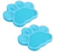 2PK BLUE Paw Interactive Dog Slow Feeder & Lick Mat Dog Food Accessories