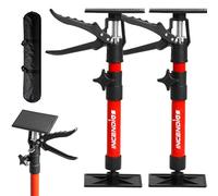 2PK Cabinet Jacks, 30 to 60 cm Adjustable Telescopic Support Pole | Heavy Duty Steel Design, 90kg Capacity, 3rd Hand Support, Installation Jack for Cabinets Drywall Cargo Bars