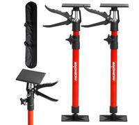 2PK Cabinet Jacks, 55 cm-120 cm Adjustable Telescopic Support Pole | Heavy Duty Steel Design, 70kg Capacity, 3rd Hand Support, Installation Jack for Cabinets Drywall Cargo Bars