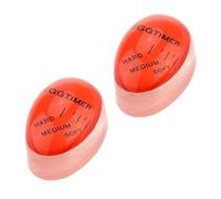 2pk Colour Changing Egg Timer - for Soft, Medium and Hard Boiled Eggs, Reusable Kitchen Tool, Boiled Egg Timer, Easy to Read and Use Cooking Timer