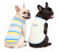2PK Dog Cooling Shirt for Small/Medium/Large Dogs, Lightweight Sun Protection Shirts, Breathable Summer Ice Silk Clothes, Soft Sleeveless Vest, Quick Dry Clothing for Outdoor Walking Hiking, Anti-Itch