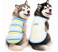 2PK Dog Cooling Sunblock Shirt, Lightweight Sun Protection Summer Vest, 3XL | Quick Dry, Breathable Summer Ice Silk Clothes, Sleeveless Tshirt for Small to Large Dogs, Ideal for Outdoor Walking Hiking