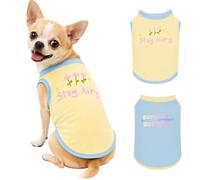 2PK Dog Cooling Sunblock Shirt, Lightweight Sun Protection Summer Vest, XS | Quick Dry, Breathable Summer Ice Silk Clothes, Sleeveless Tshirt for Small to Large Dogs, Ideal for Outdoor Walking Hiking