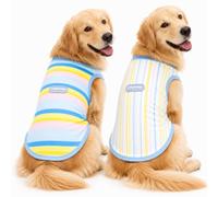 2PK Dog Cooling Sunblock Shirt, Lightweight Sun Protection Summer Vest, XXL | Quick Dry, Breathable Summer Ice Silk Clothes, Sleeveless Tshirt for Small to Large Dogs, Ideal for Outdoor Walking Hiking